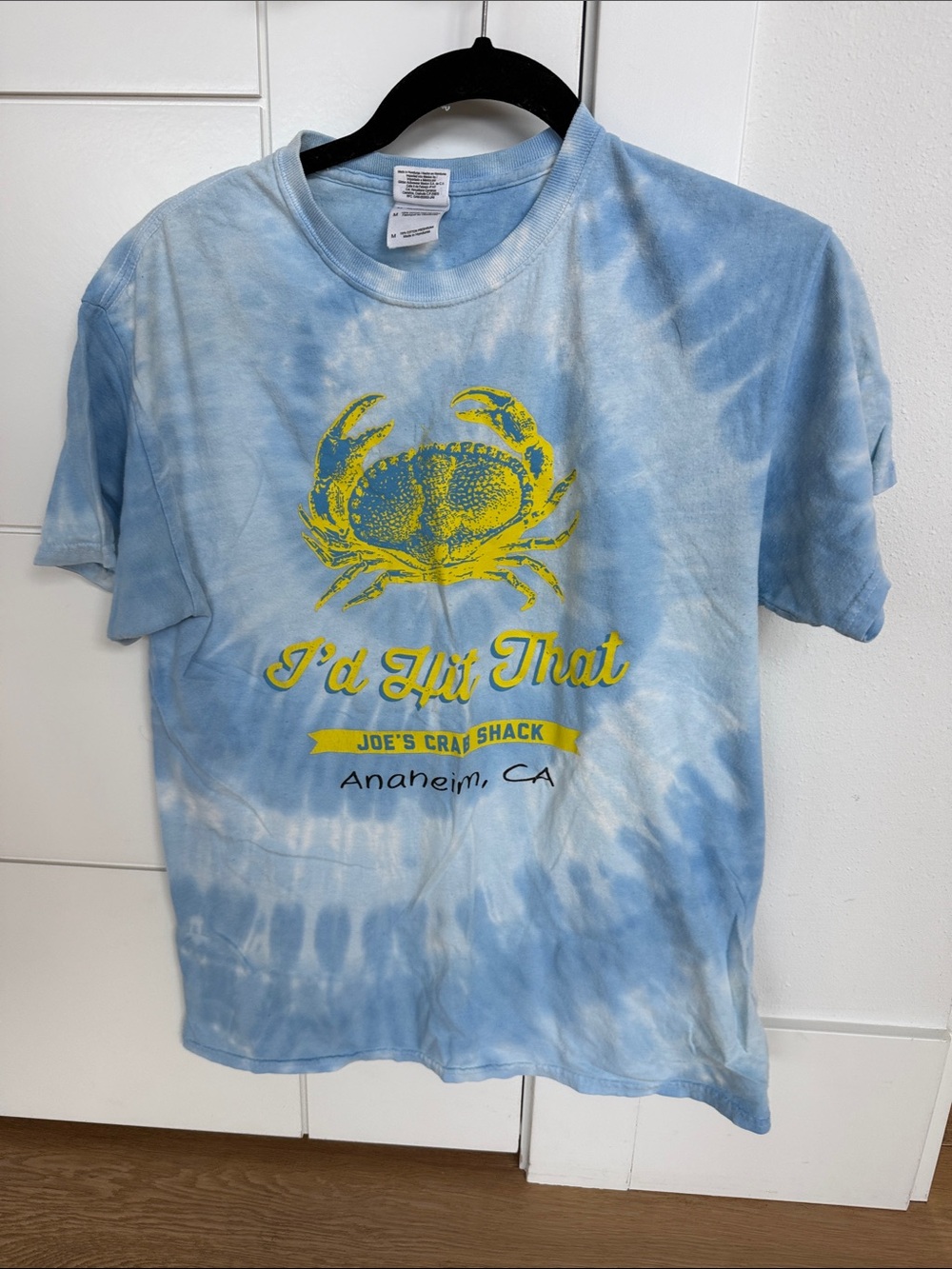 Unisex Light Blue Tie-Dye Graphic T-Shirt